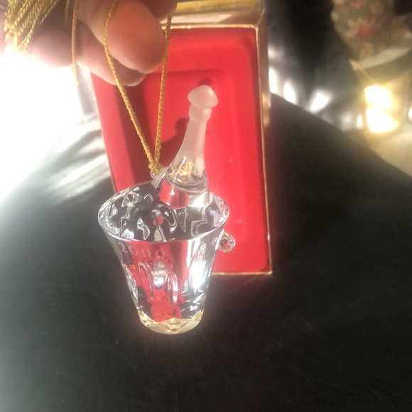 Gorham lead crystal champagne bottle & bucket 2000 New old stock - never display - Picture 5 of 6